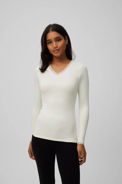 Camiseta Ysabel Mora 70018 térmica (Marfil, S)