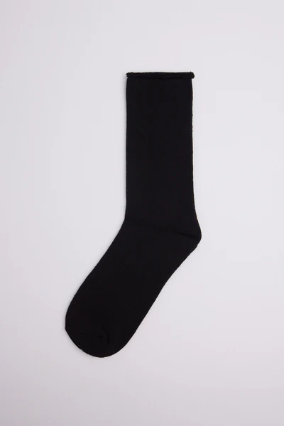Calcetin Ysabel Mora 12766 térmico algodón sin puño (Negro)