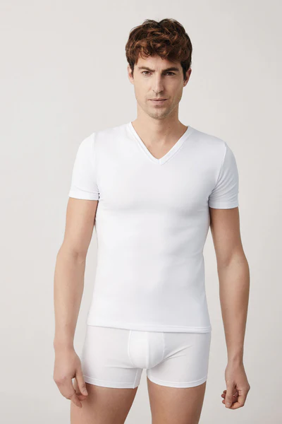 Camiseta Ysabel Mora 70100 térmica m/c pico (S, Blanco)