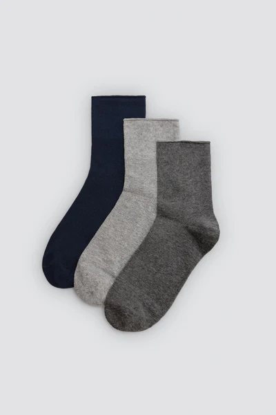 Calcetin Ysabel Mora 22996 pack3 (Blanco, 39-42)