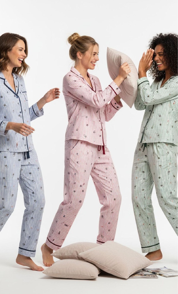 Pijama Little Unicorn D873 abierto felpa (S, Rose)