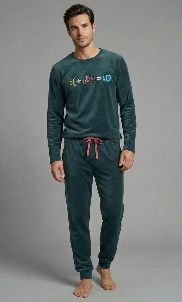 Pijama Dark Elephant MV010 Microveleur (Gris, S)