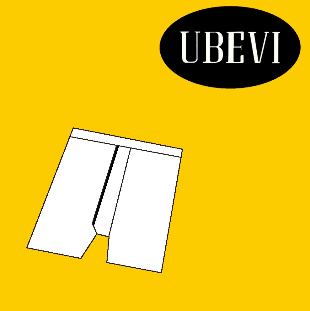 Calzon Ubevi 1110 felpa corto (Blanco, 52)