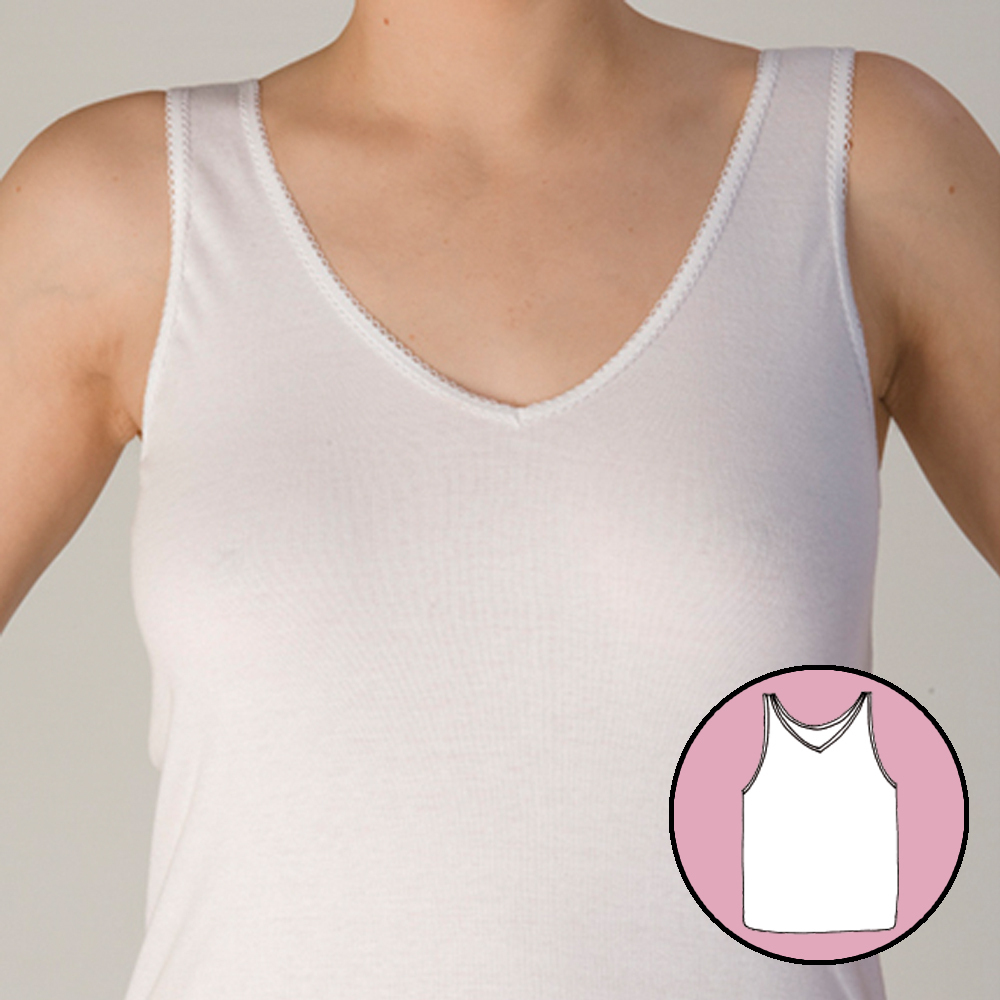 Camiseta Gilmas 2953 asa ancha (Blanco, S)