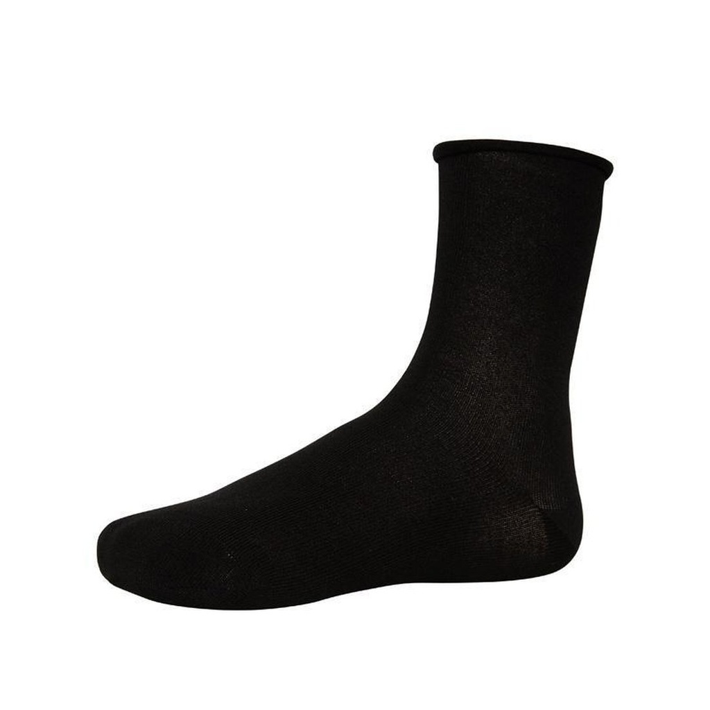 Calcetin Ysabel Mora 12347 bajo bambú sin puño (Negro, 36-38)