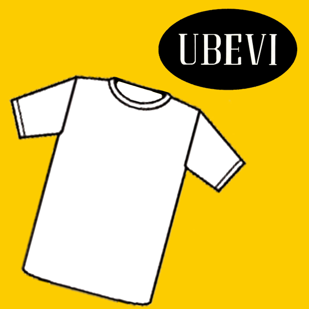 Camiseta Ubevi 1060 M/C redondo fina (Blanco, 48)